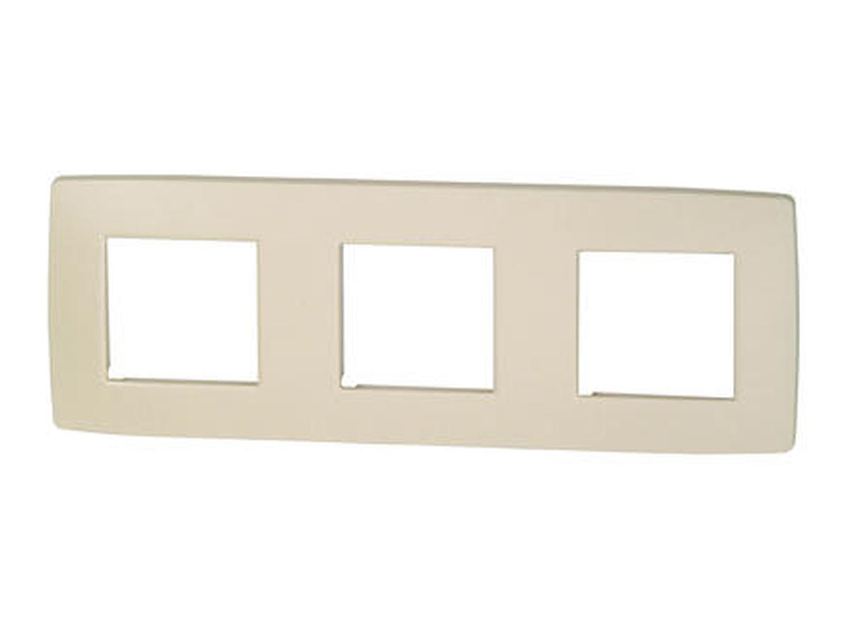 Plaque de recouvrement triple horizontale