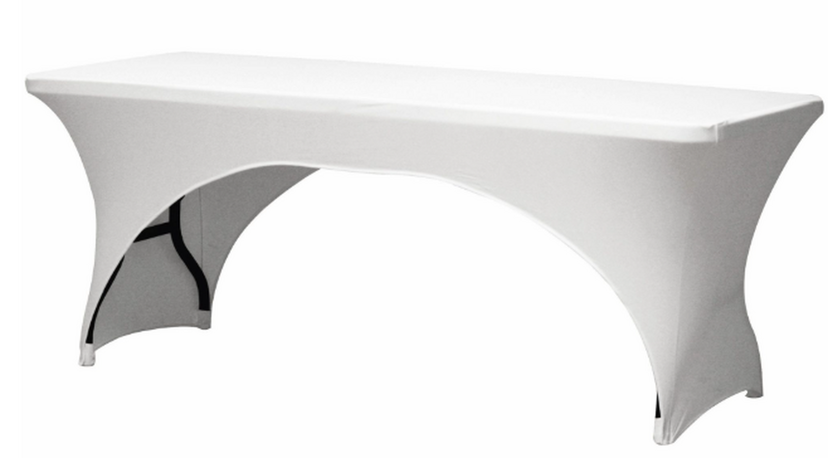 Housse de table extensible blanche